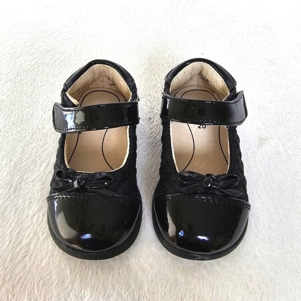 PEDIPED | Little Girl's Naomi Dress School Shoes w/Flex Fit System, EU 20, Black - Picture 3 of 15
